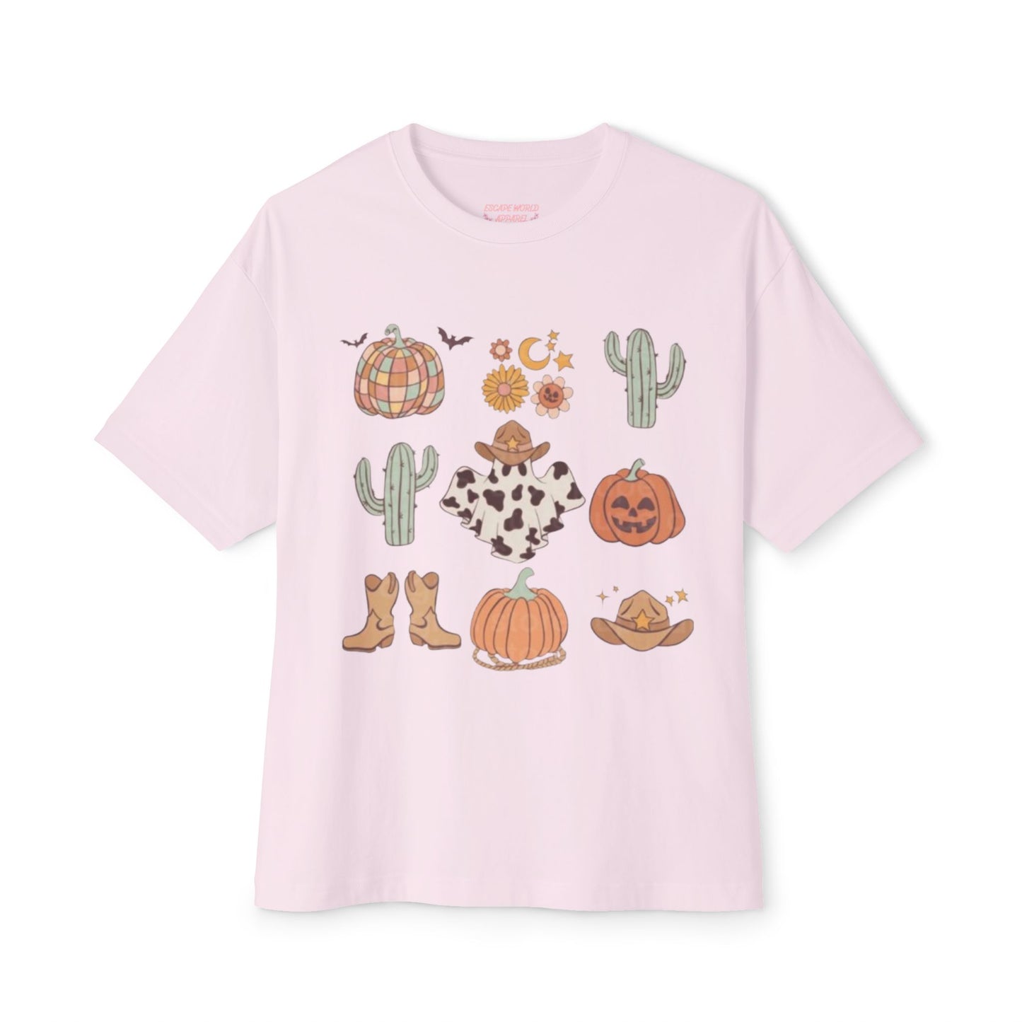 Desert Halloween Oversized Boxy Tee