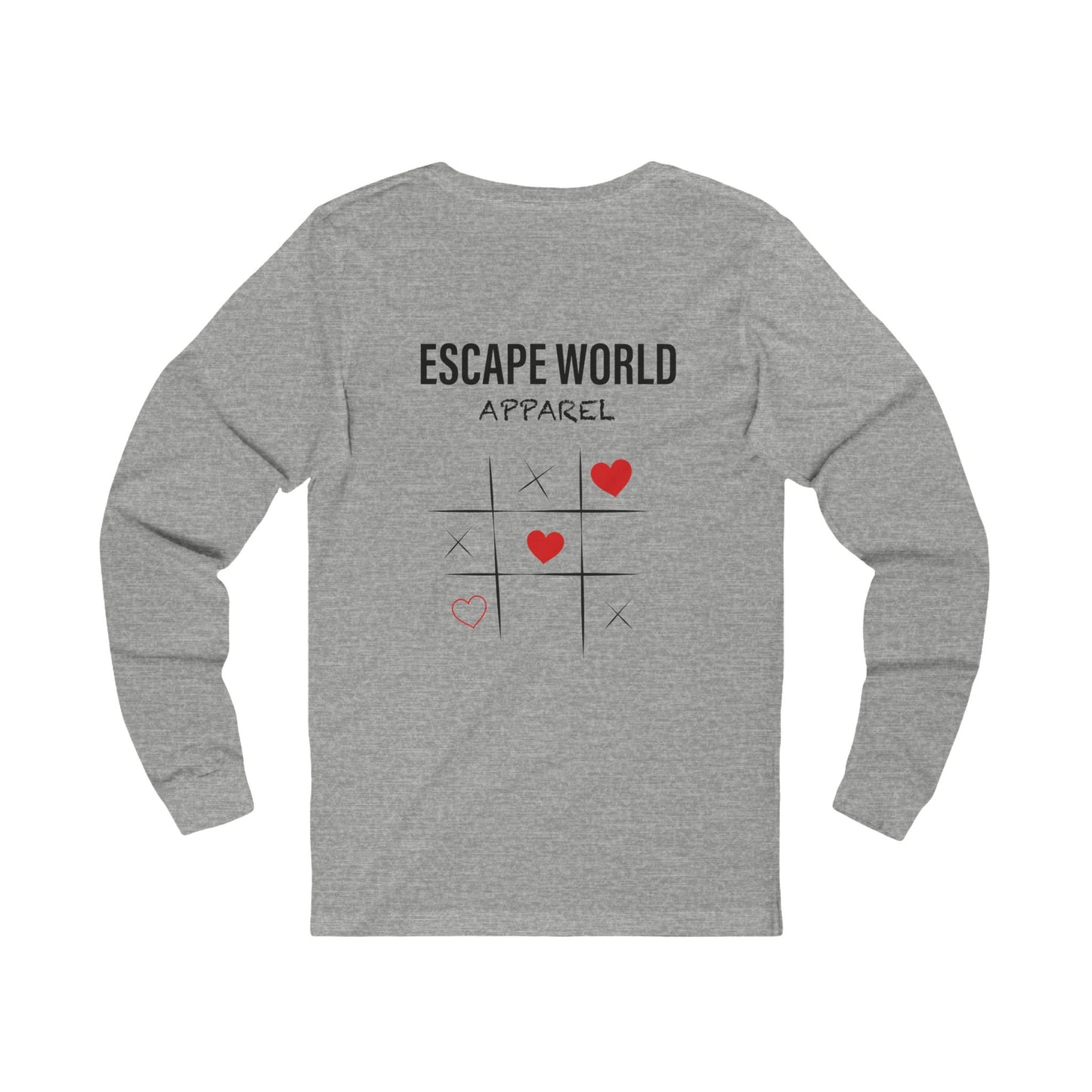 Heart Tac Toe Long Sleeve Tee