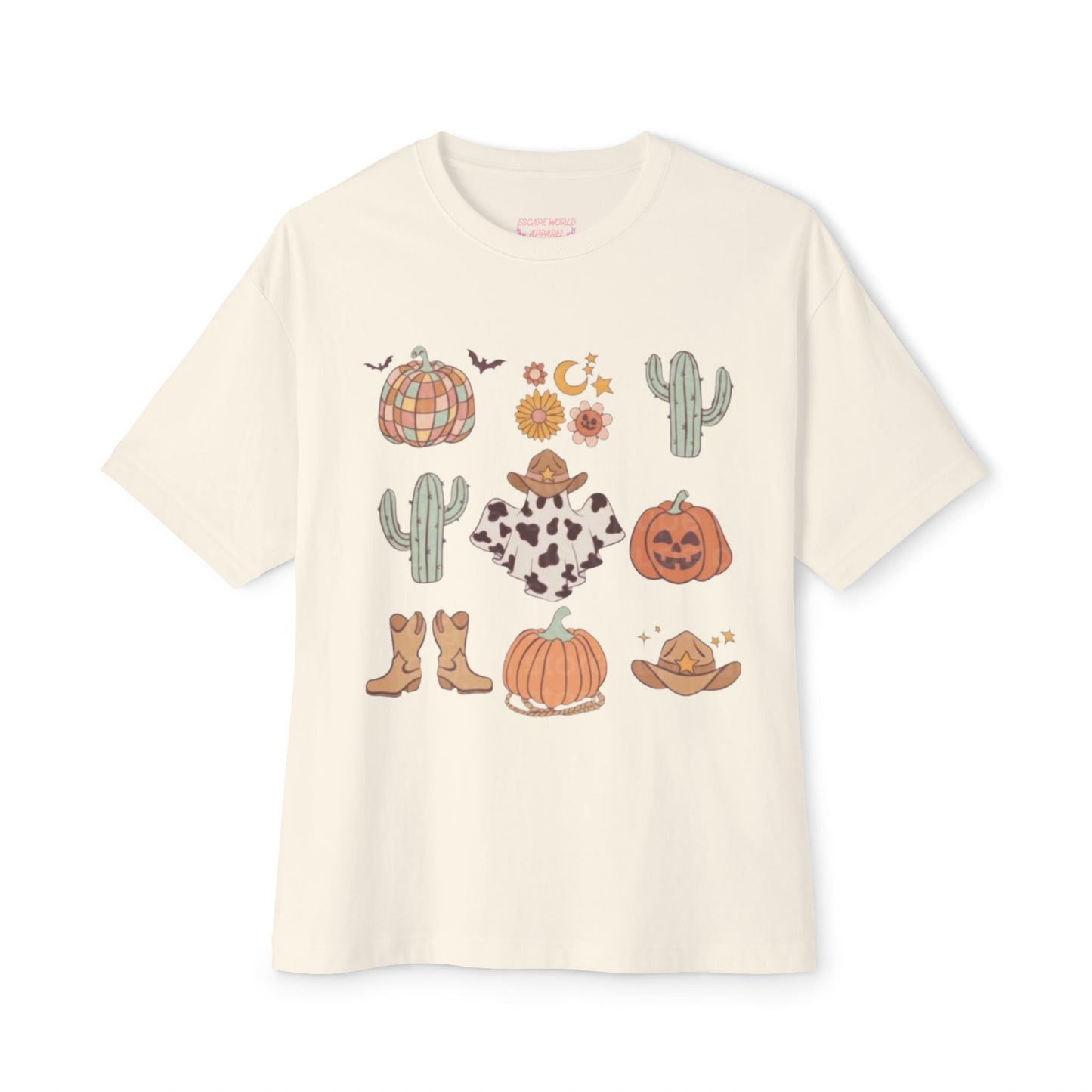 Desert Halloween Oversized Boxy Tee