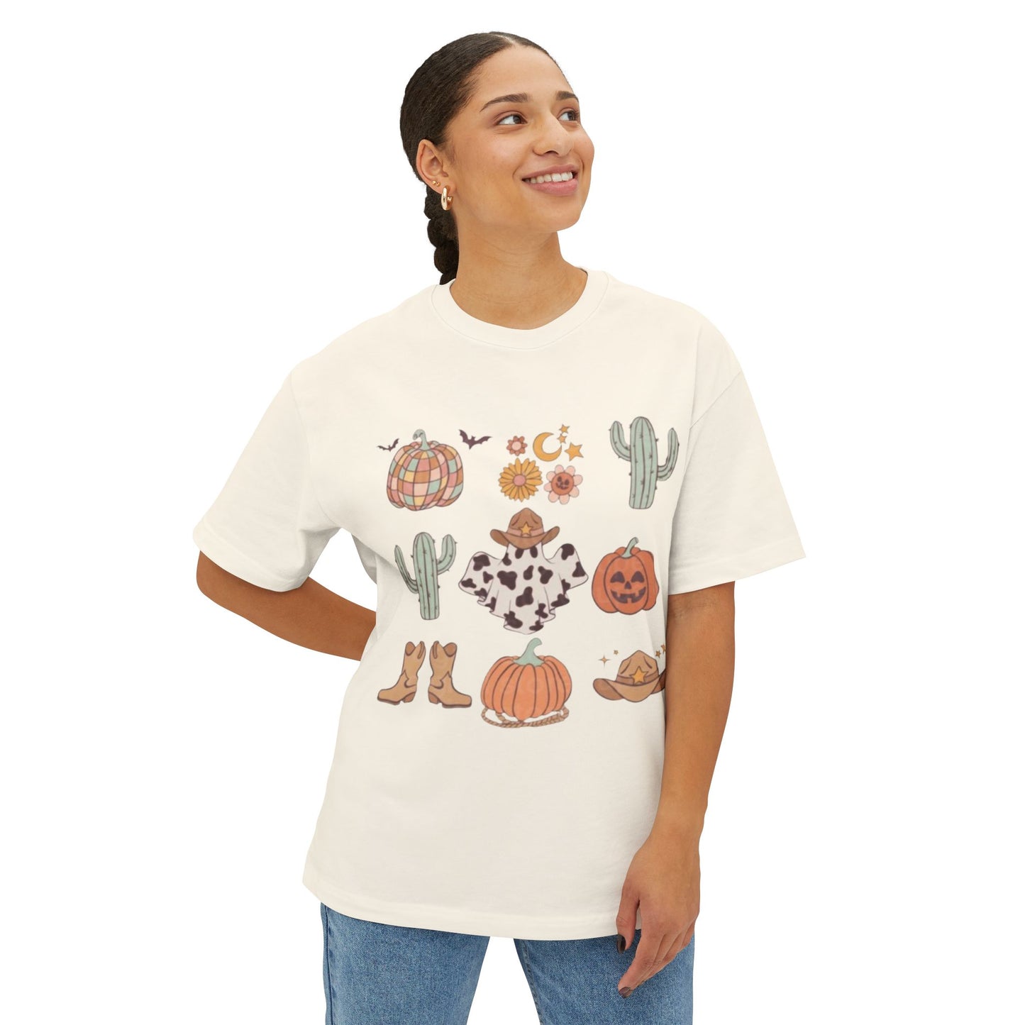 Desert Halloween Oversized Boxy Tee