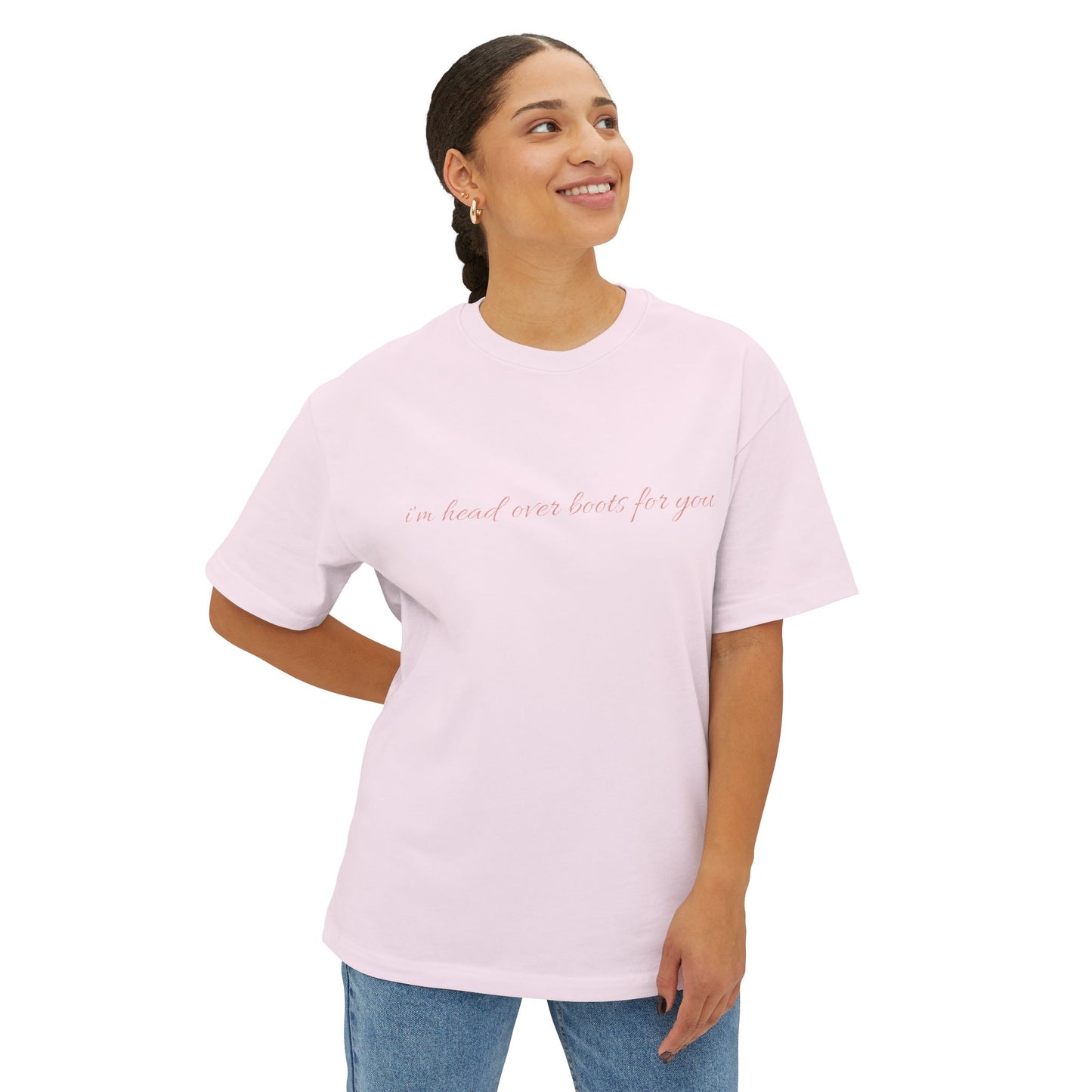 Head Over Boots For You Oversized Boxy Tee