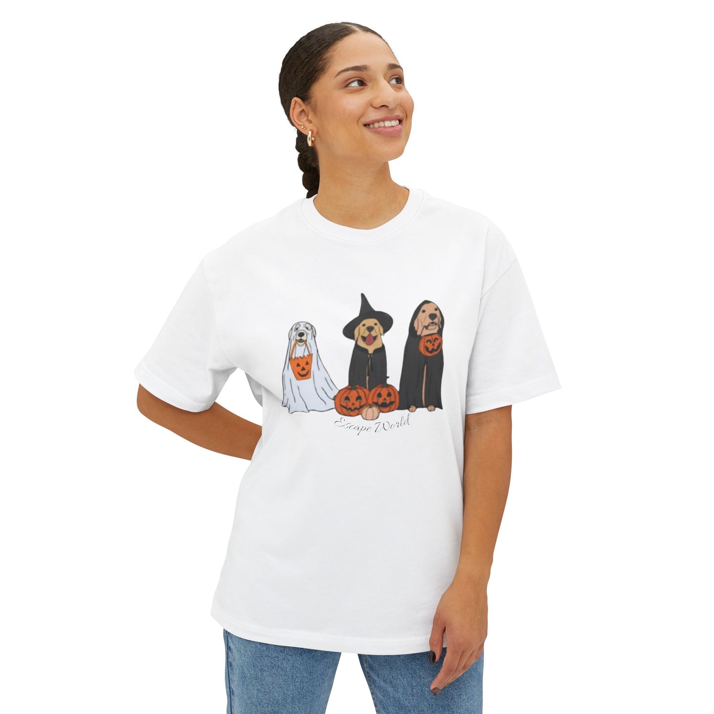 Doggy Halloween Oversized Boxy Tee