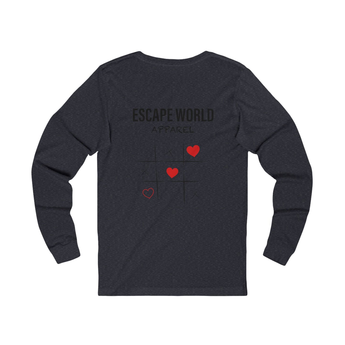 Heart Tac Toe Long Sleeve Tee