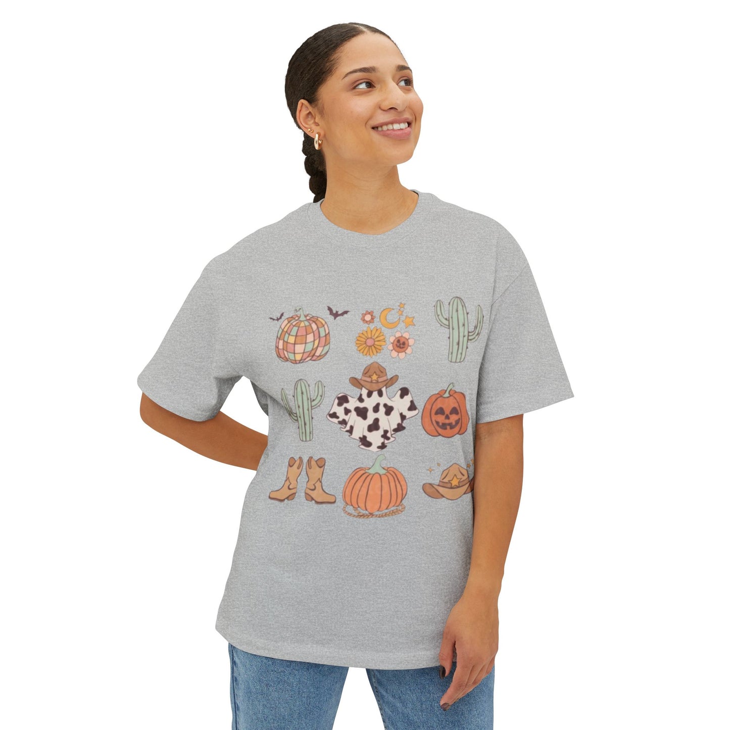 Desert Halloween Oversized Boxy Tee