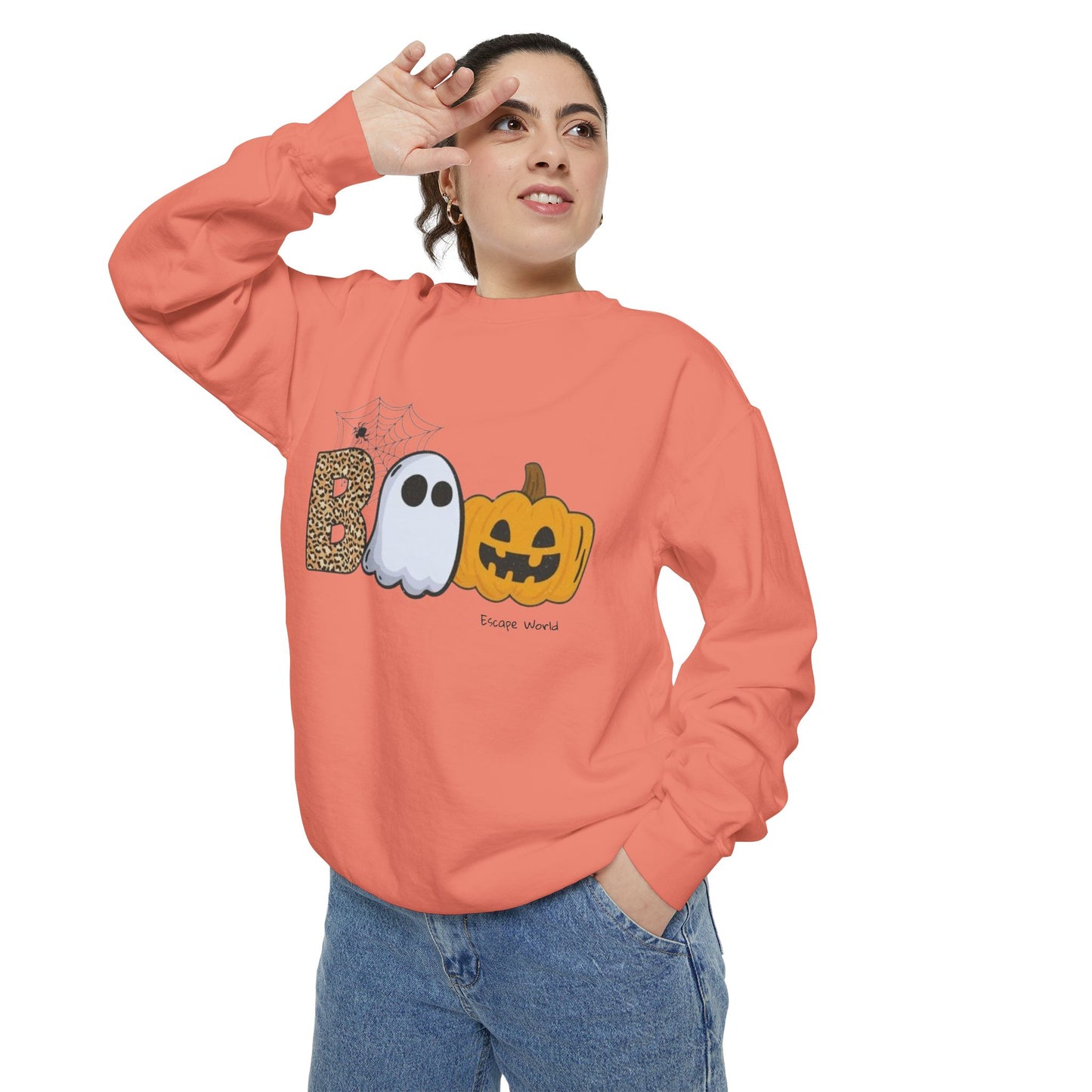 Leopard Boo Crewneck