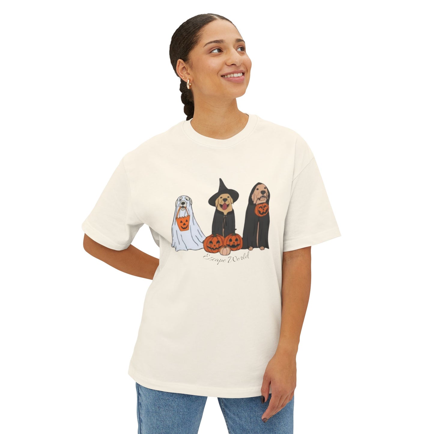 Doggy Halloween Oversized Boxy Tee