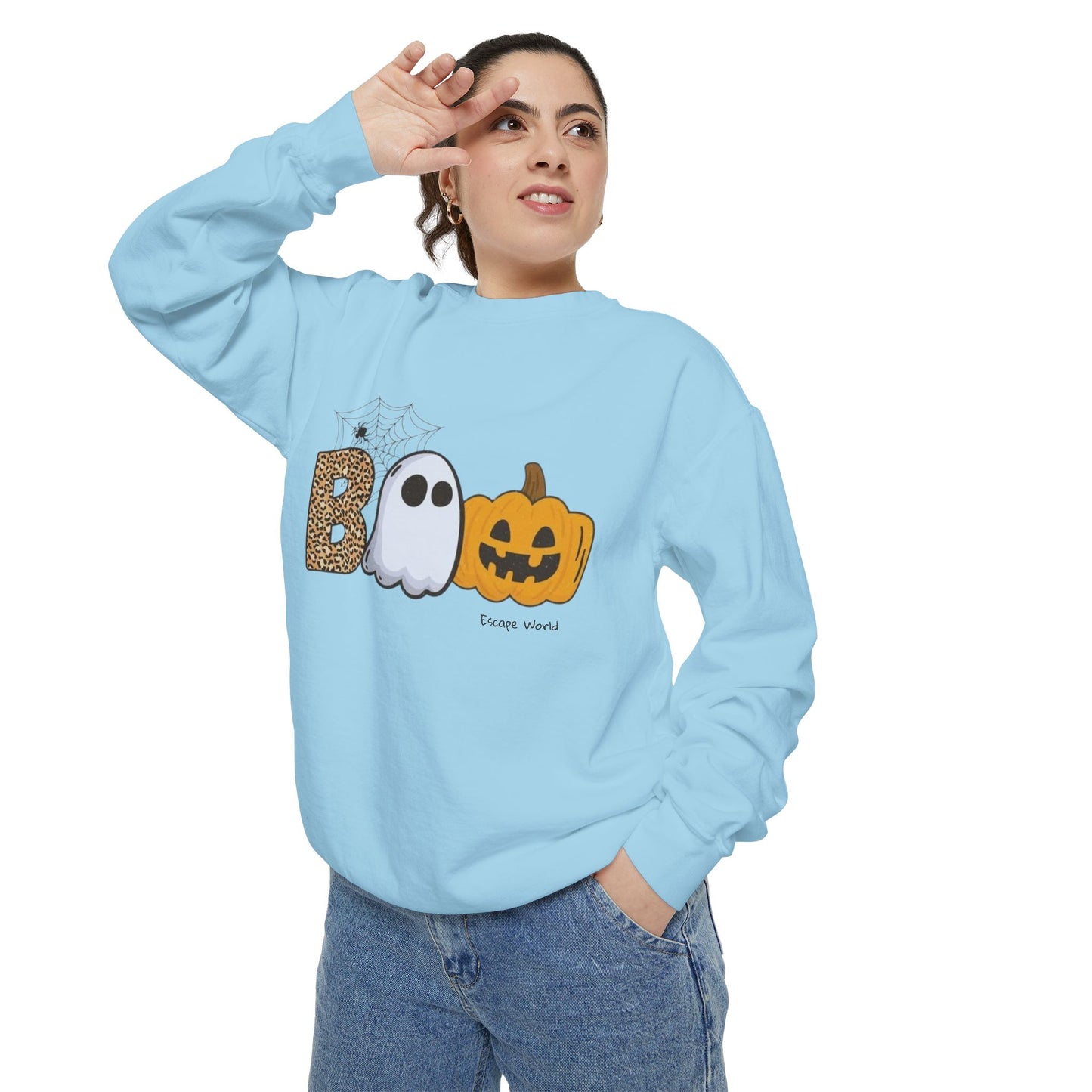 Leopard Boo Crewneck