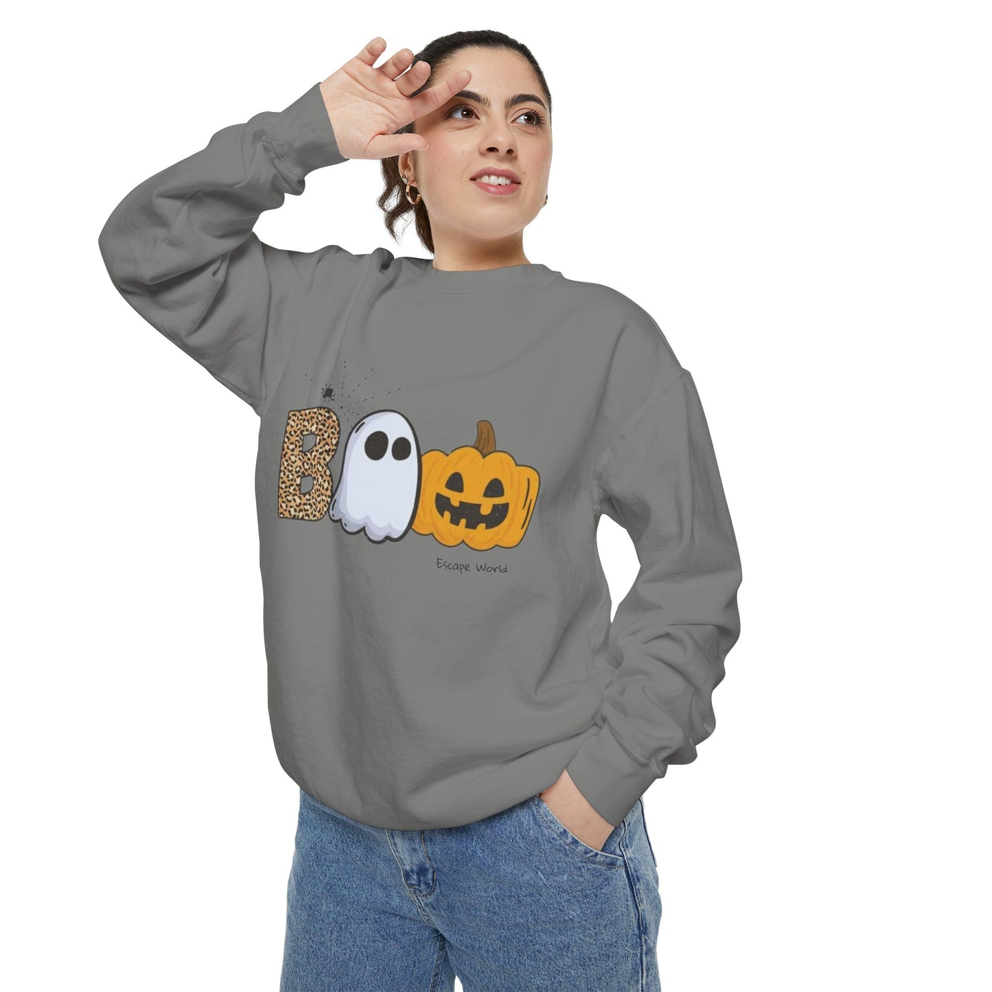 Leopard Boo Crewneck