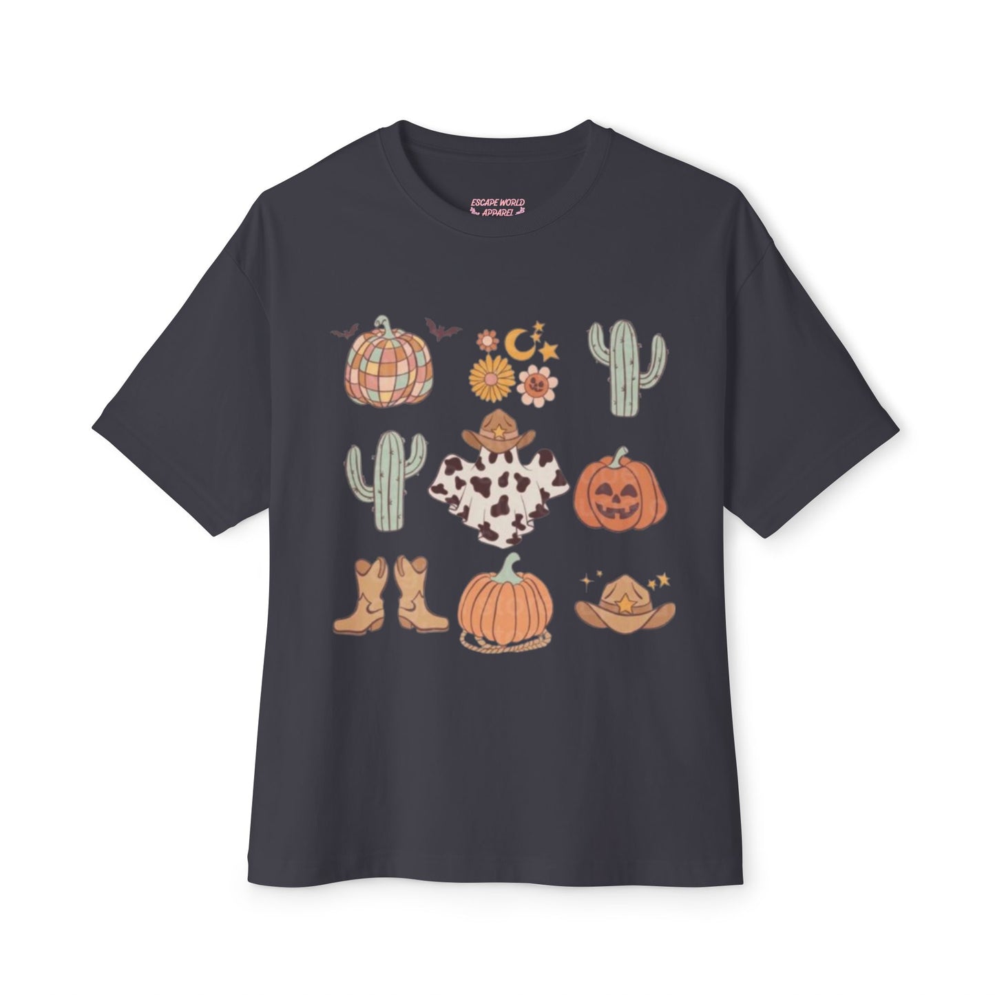 Desert Halloween Oversized Boxy Tee