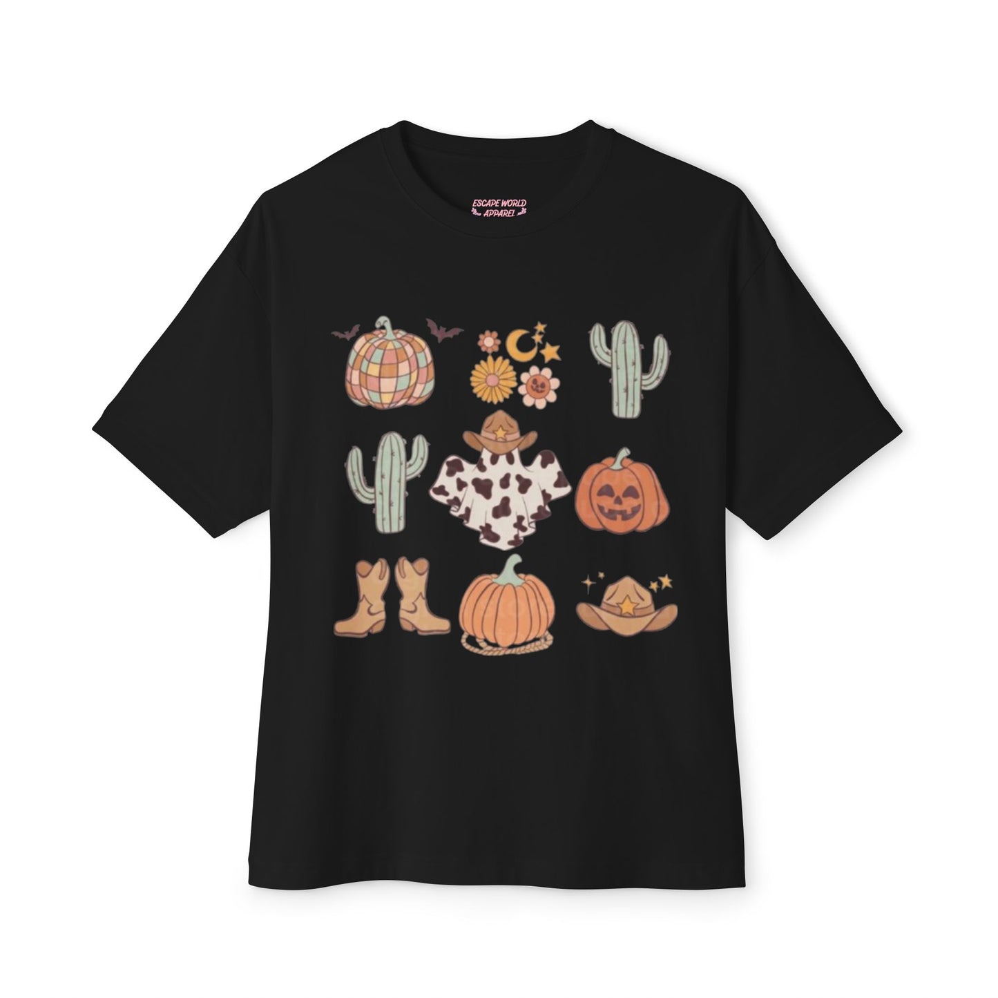 Desert Halloween Oversized Boxy Tee