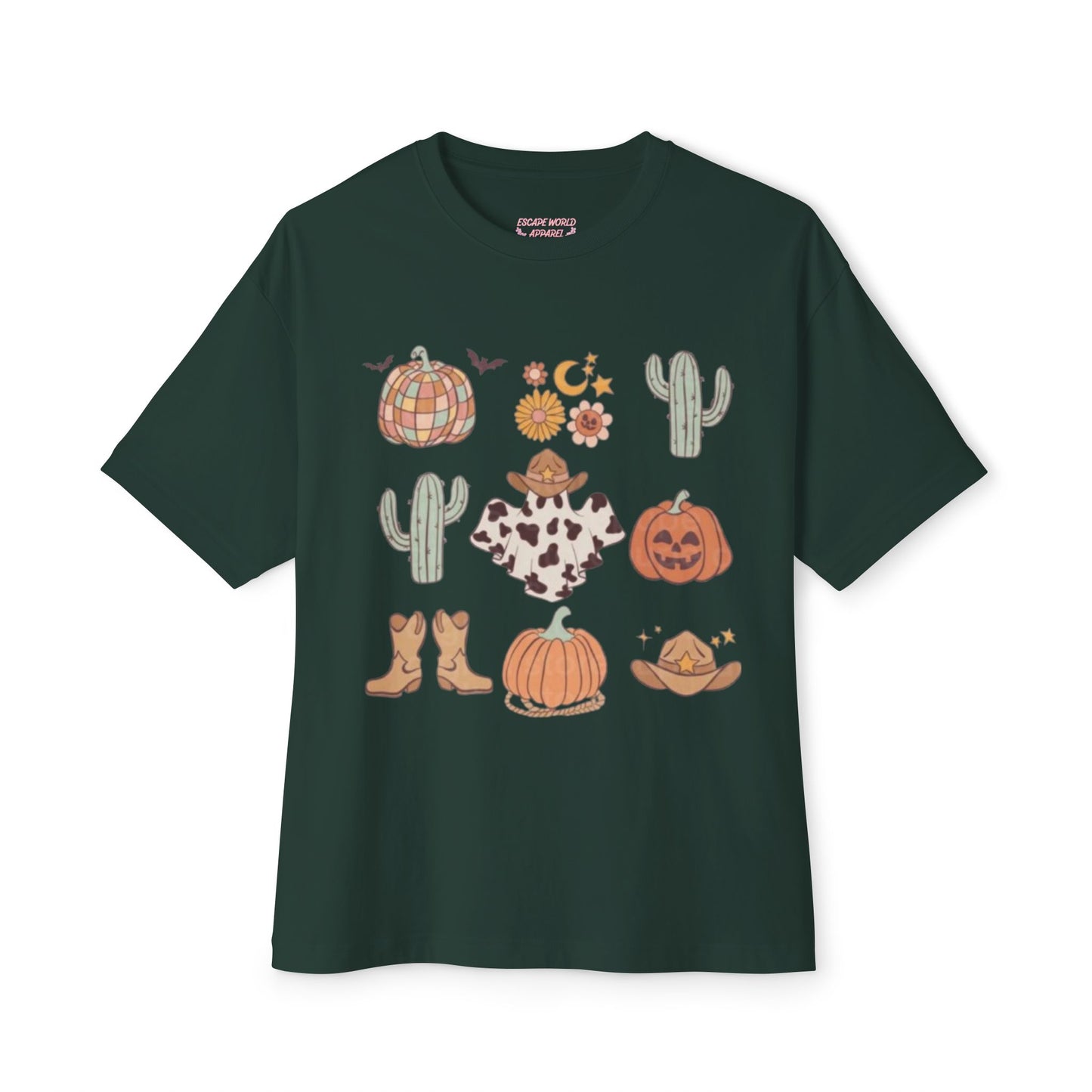 Desert Halloween Oversized Boxy Tee
