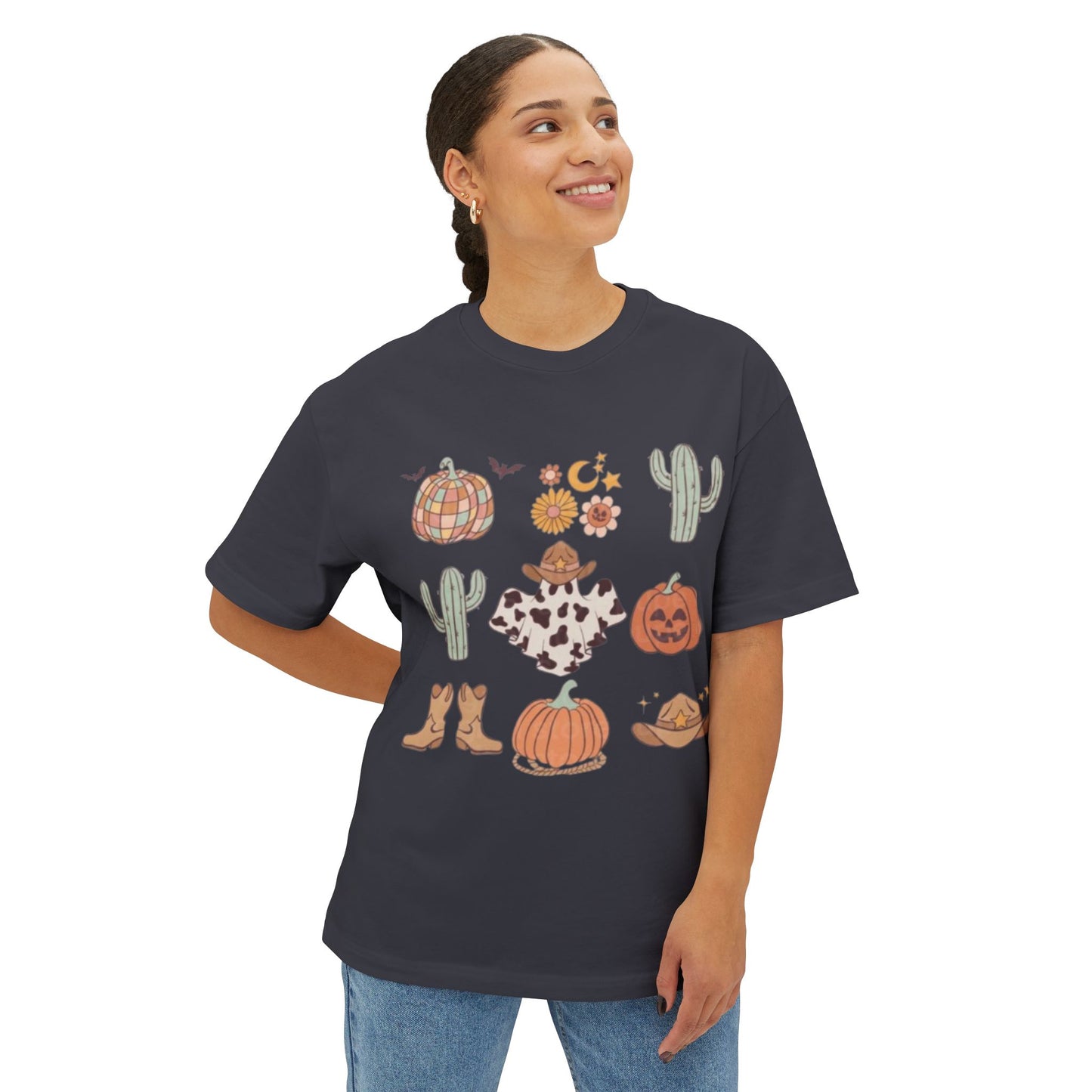 Desert Halloween Oversized Boxy Tee