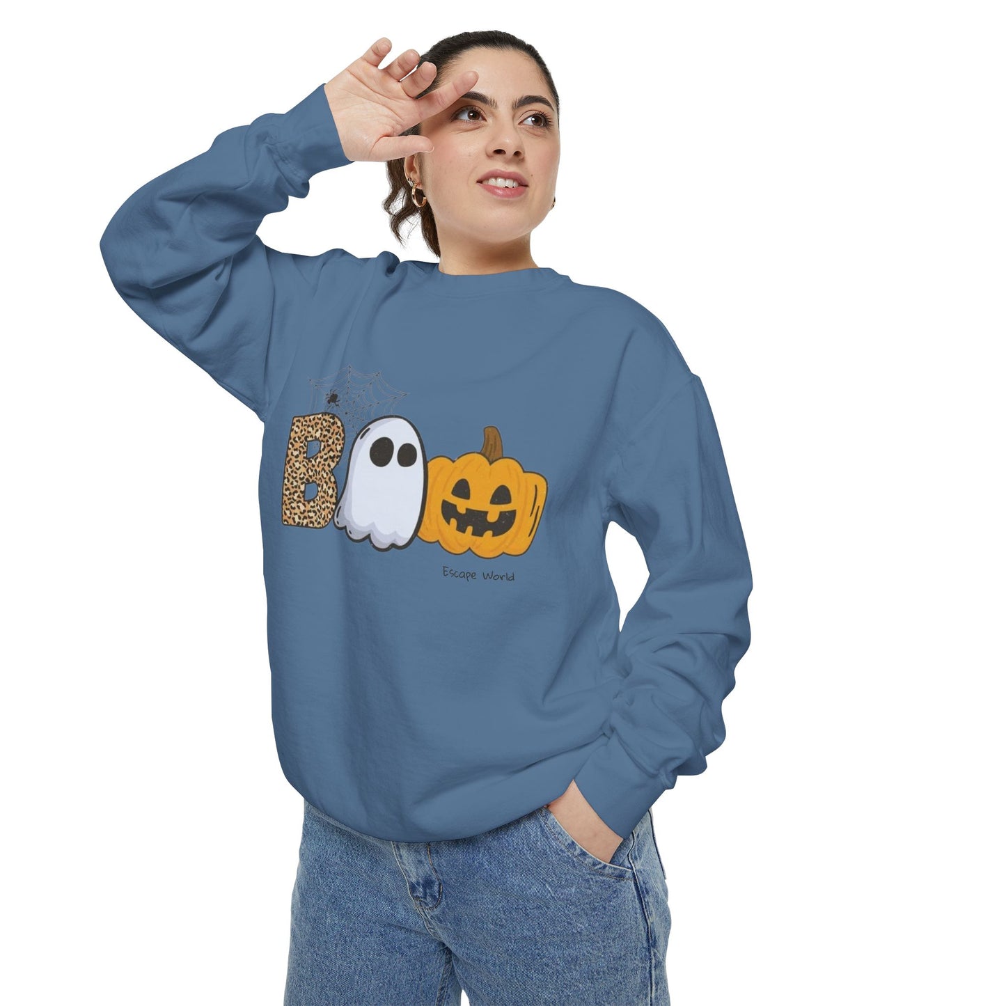 Leopard Boo Crewneck