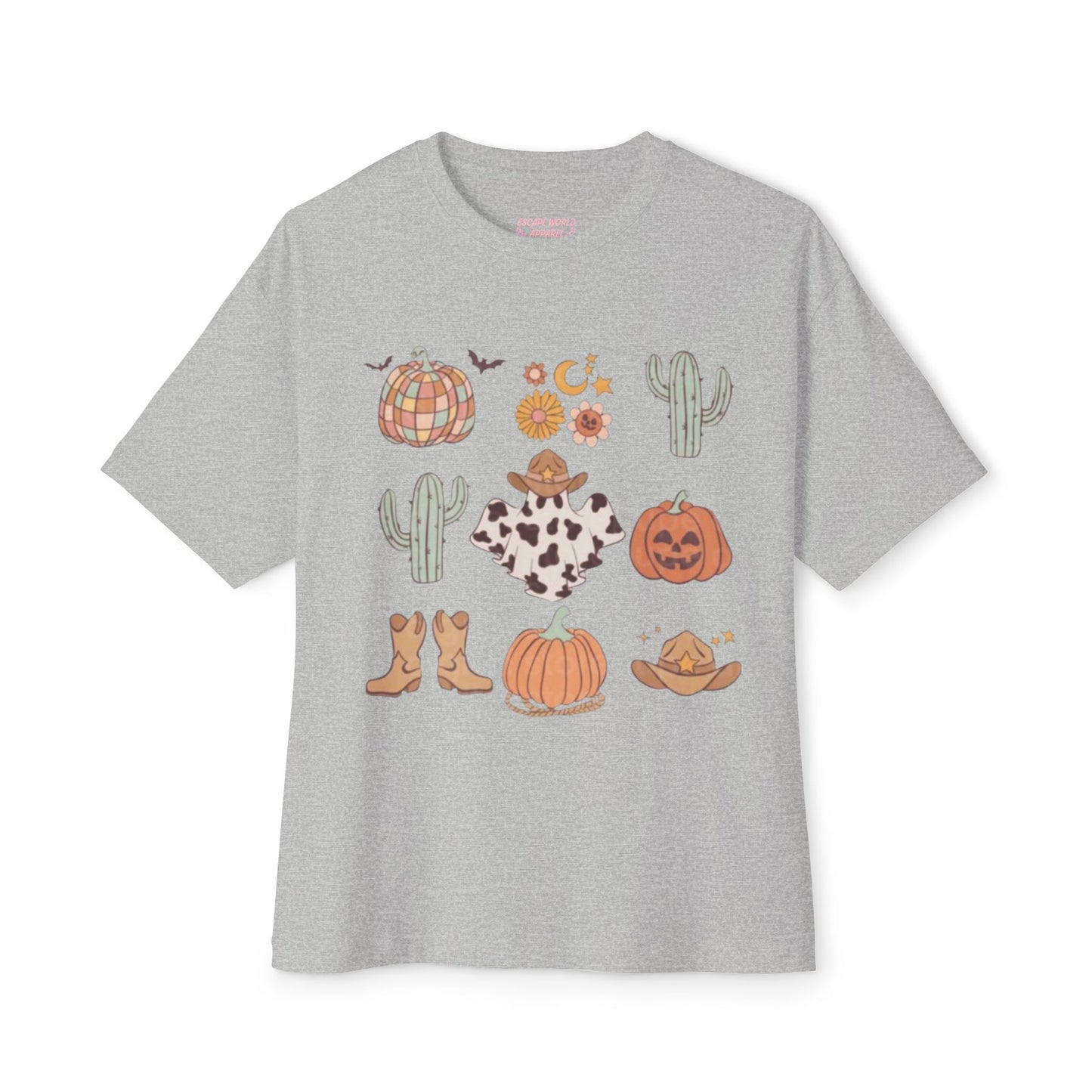 Desert Halloween Oversized Boxy Tee
