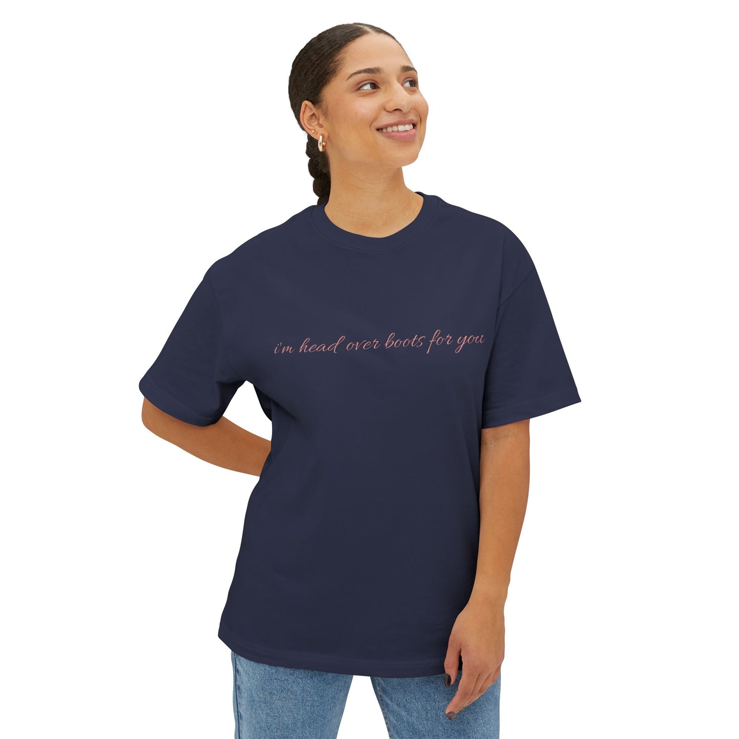 Head Over Boots For You Oversized Boxy Tee