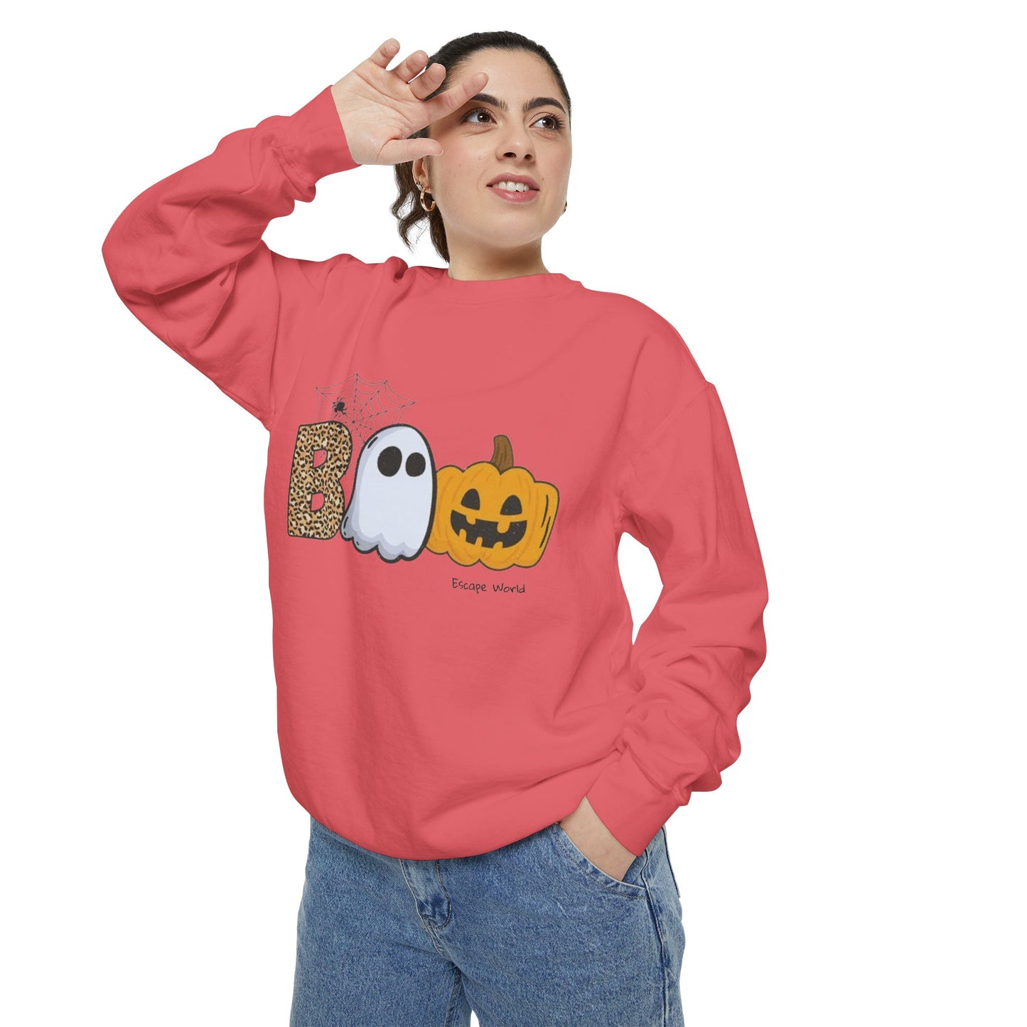 Leopard Boo Crewneck