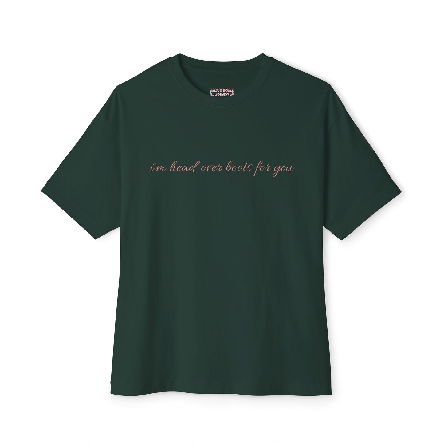 Head Over Boots For You Oversized Boxy Tee