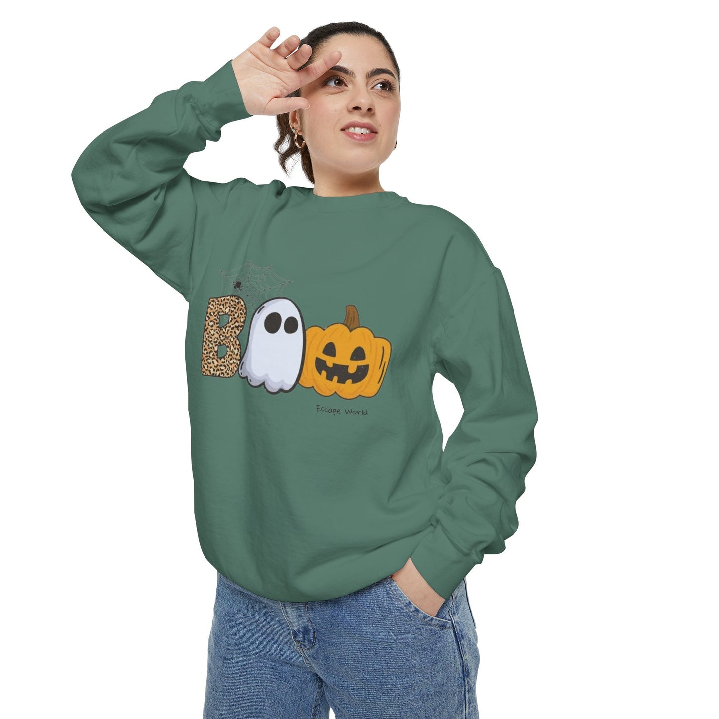 Leopard Boo Crewneck