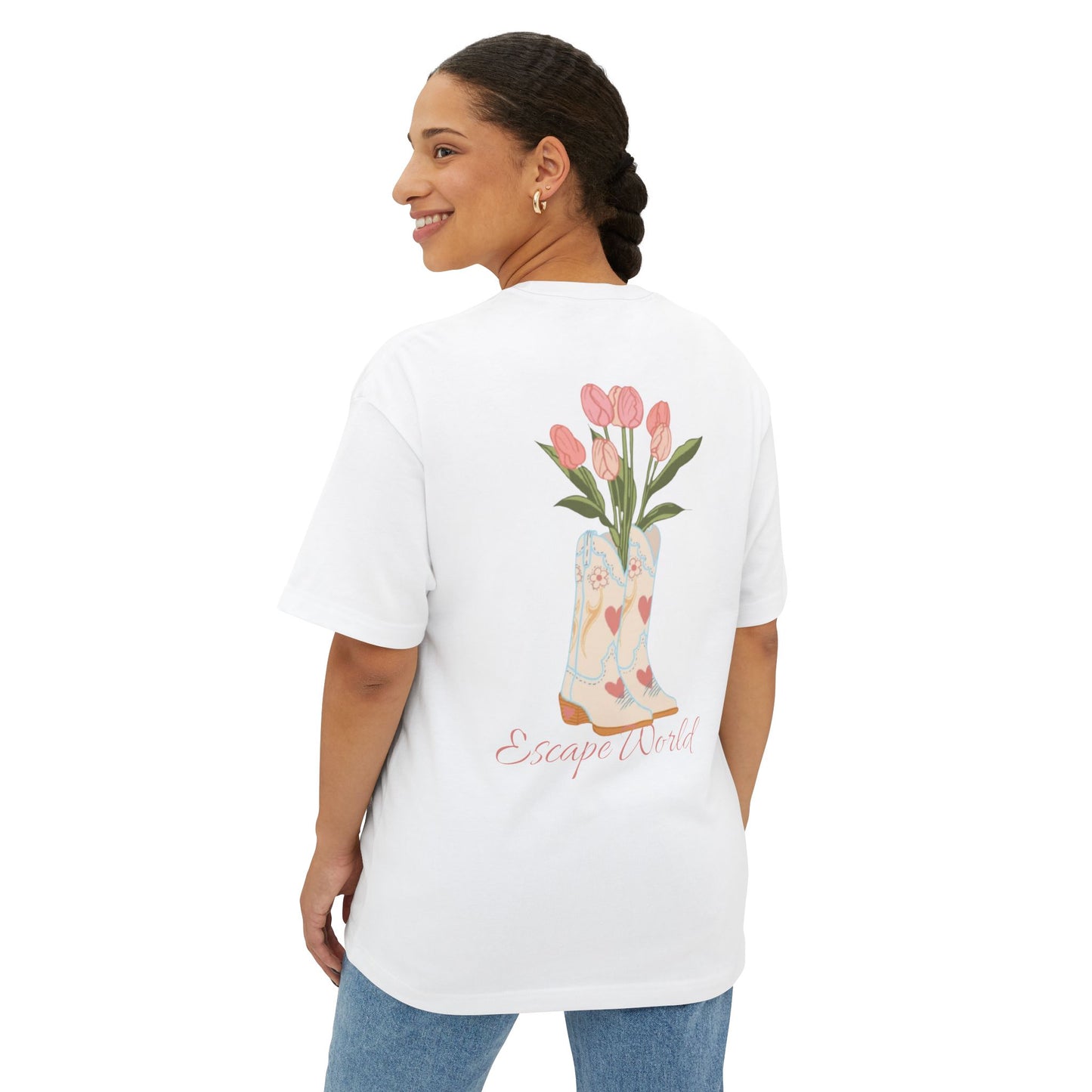 Head Over Boots For You Oversized Boxy Tee