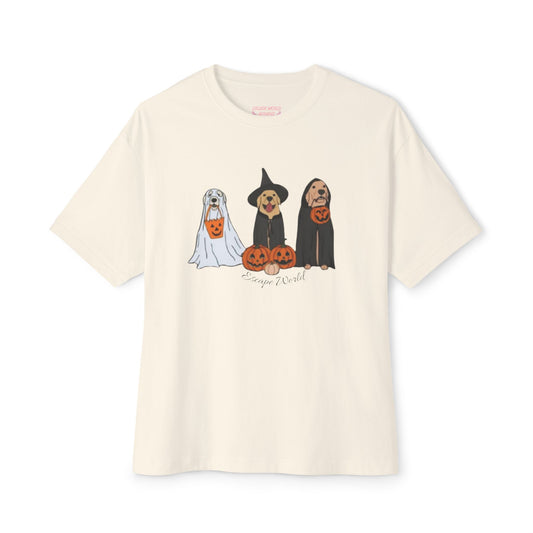 Doggy Halloween Oversized Boxy Tee