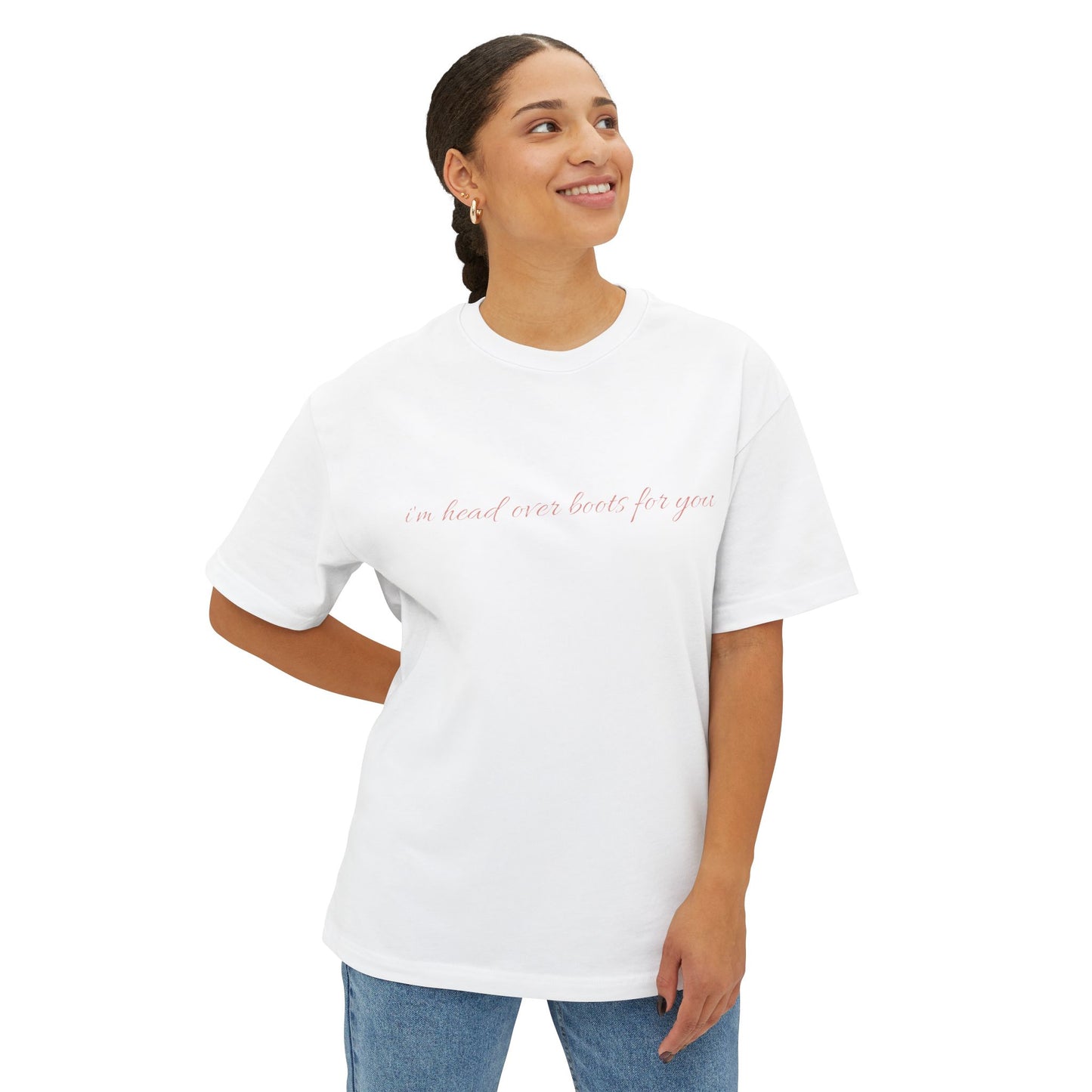 Head Over Boots For You Oversized Boxy Tee