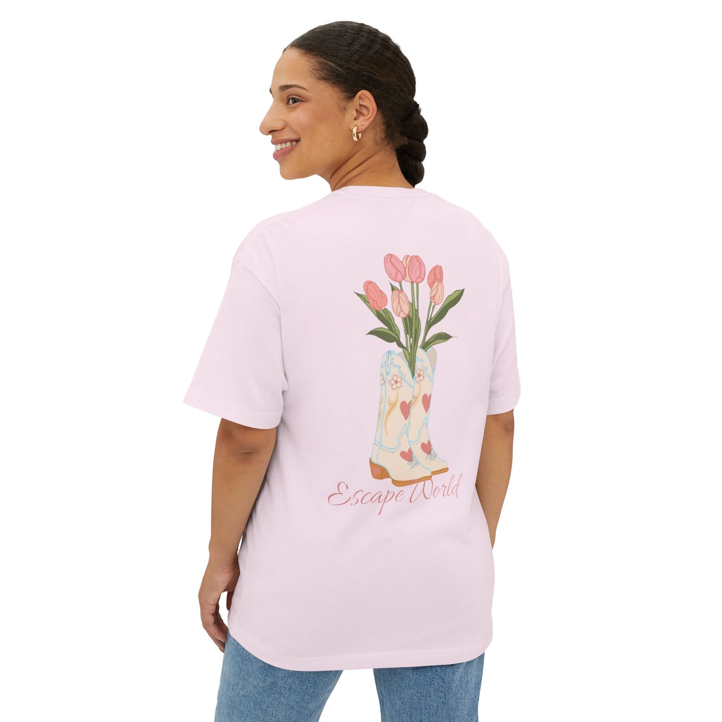 Head Over Boots For You Oversized Boxy Tee