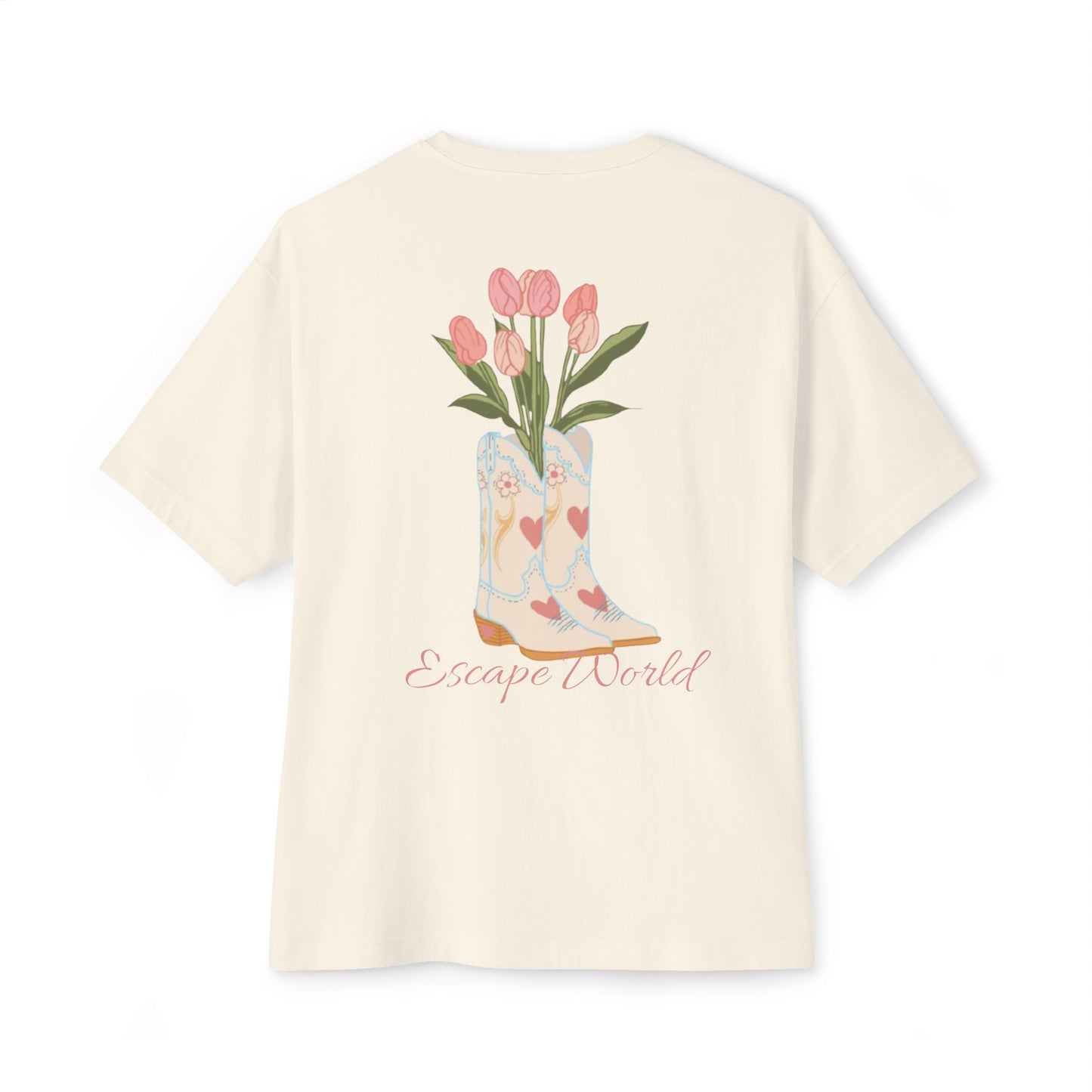 Head Over Boots For You Oversized Boxy Tee