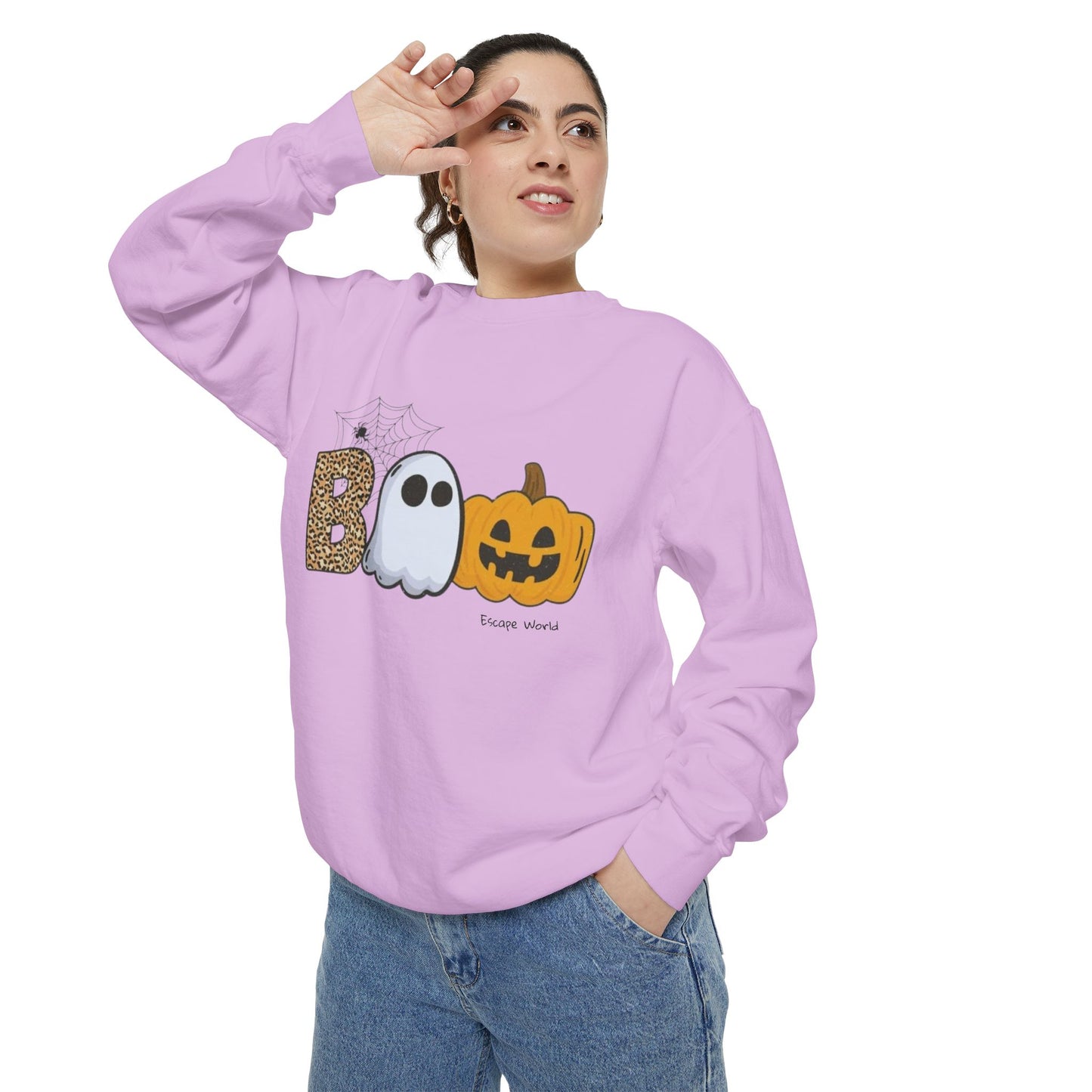 Leopard Boo Crewneck