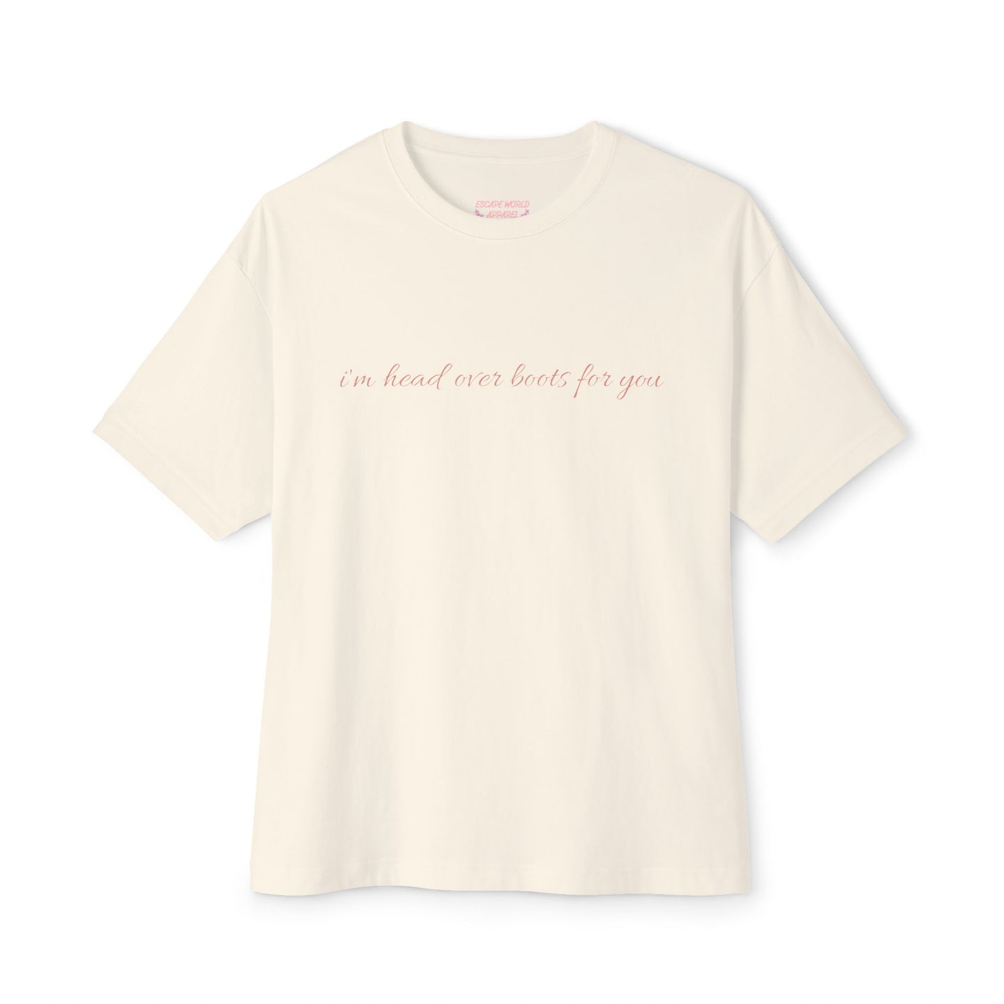 Head Over Boots For You Oversized Boxy Tee
