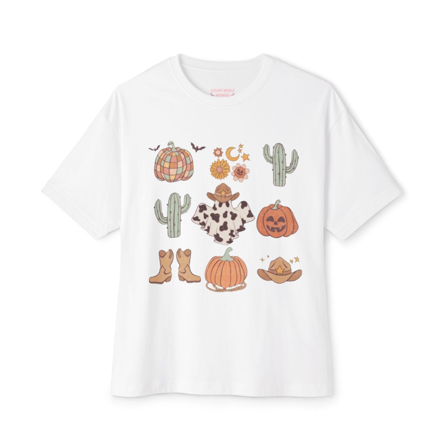 Desert Halloween Oversized Boxy Tee