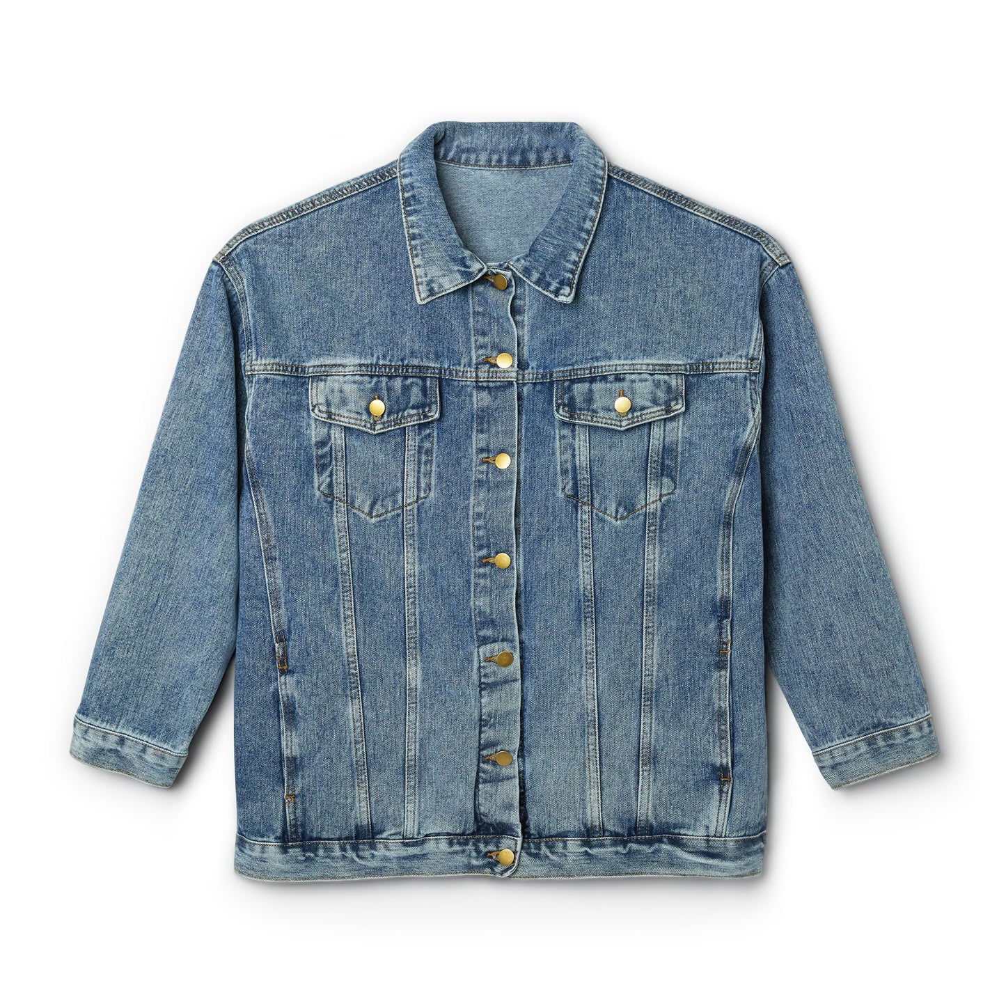 Women's Alien Print Denim Jacket
