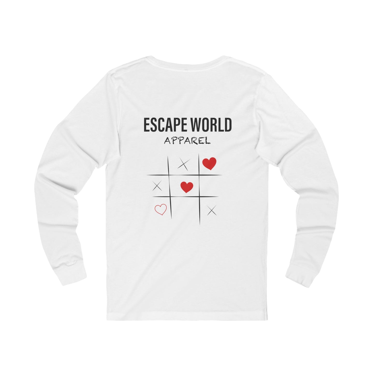 Heart Tac Toe Long Sleeve Tee