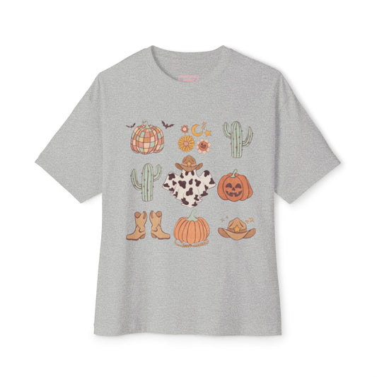 Desert Halloween Oversized Boxy Tee