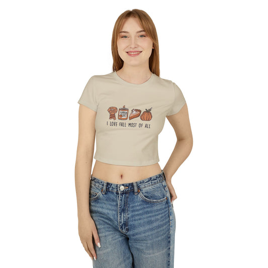 I Love Fall Baby Tee